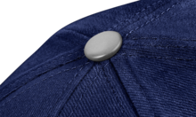 Kandinsky Baseballcaps maßgeschneiderte Werbemittel: Topknopf aus Metall in silbern matt