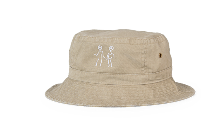 Kandinsky Qualitätsmuster: Bucket Hat Anglermütze mit Logostick