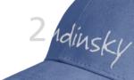 Kandinsky Baseballcaps maßgeschneiderte Werbemittel: Zwei gestickte Logos